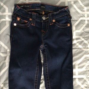 True religion dark blue jeans